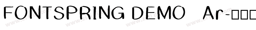 FONTSPRING DEMO   Ar字体转换
